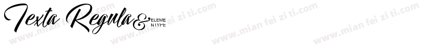 Texta Regula字体转换